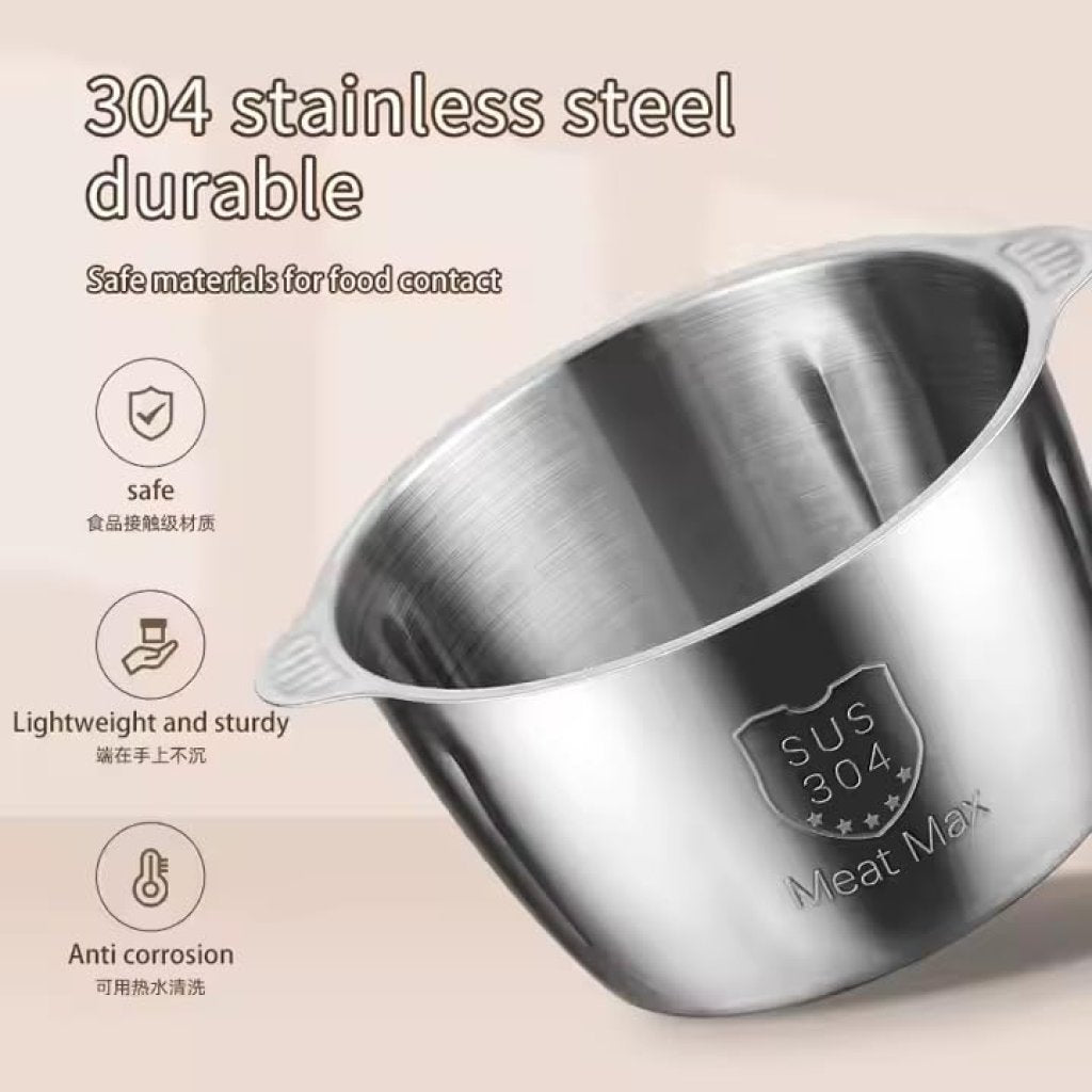 2Ltr Stainless Steel Meat Grinder Kitchenware